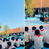 Mahasiswa PLP Tadris Biologi UIN Siber Cirebon menyampaikan edukasi food waste kepada siswa SMAN 1 Astanajapura secara daring.