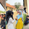 Mahasiswa PLP UIN Siber Cirebon bersama warga SMKN 2 Kota Cirebon mengikuti kegiatan Jumat Bersih memperingati World Cleanup Day.