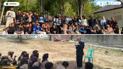 Mahasiswa PLP UIN Siber Cirebon mendampingi siswa MA Islamic Centre dalam kegiatan Fun Camp di Harendong Buana Kuningan.
