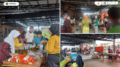 Mahasiswa PPL UIN Siber mengikuti kegiatan MALL UKM KLEMPRAKAN di Kelurahan Pekiringan Cirebon.