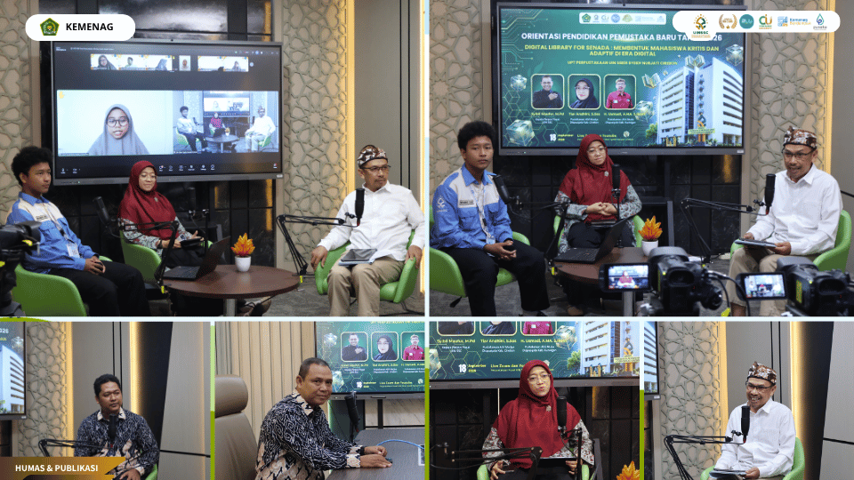 Mahasiswa baru UIN Siber Cirebon mengikuti Orientasi Pendidikan Pemustaka di Lantai 6 Gedung Siber.
