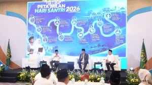 Menag dan Dirjen Pesantren Kemenag memaparkan rangkaian acara Hari Santri 2026