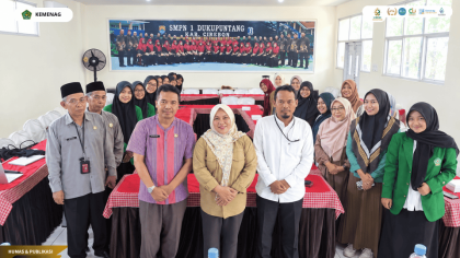 Penyerahan mahasiswa PLP UIN Siber Syekh Nurjati Cirebon di SMPN 1 Dukupuntang