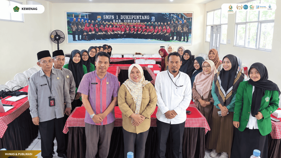 Penyerahan mahasiswa PLP UIN Siber Syekh Nurjati Cirebon di SMPN 1 Dukupuntang