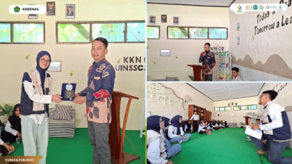 Peresmian Pojok Literasi dan Program Mimpi Penjelajah Dunia KKN Kelompok 2 UIN Siber Syekh Nurjati Cirebon di SDN 1 Barisan