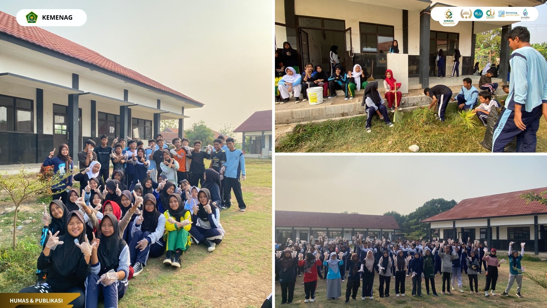 World Cleanup Day, SMA Negeri Tengah Tani Ajak Warga Sekolah Peduli Lingkungan