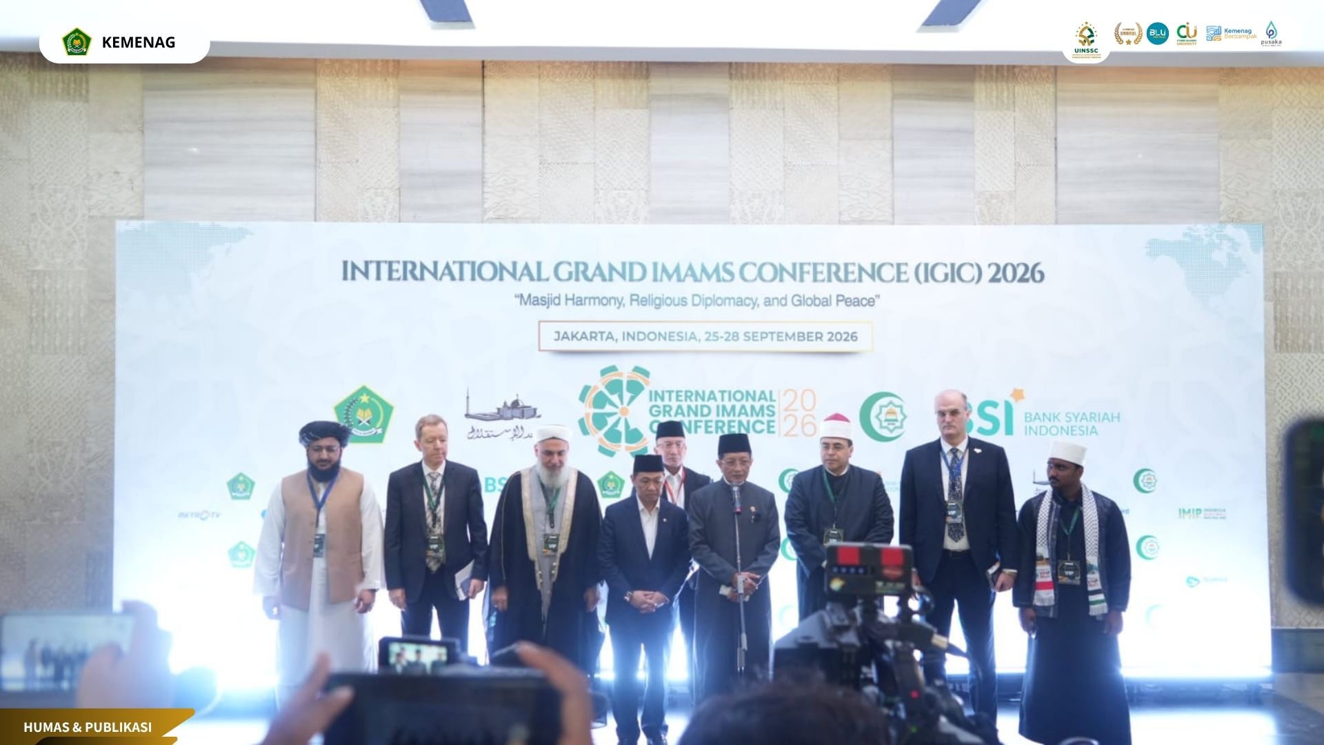 Buka IGIC 2026, Menag Tegaskan Peran Imam Sebagai Duta Perdamaian Dunia
