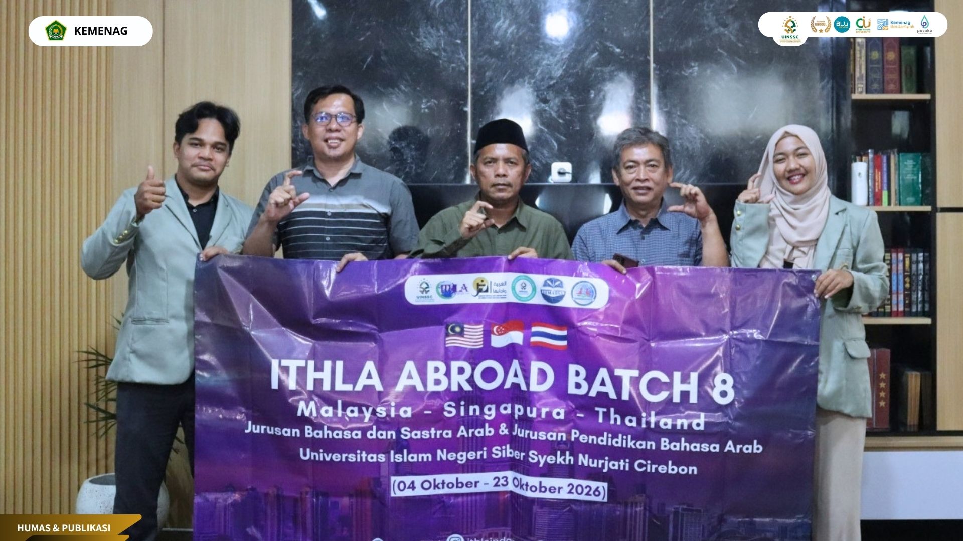 Tembus 3 Negara ASEAN, Dua Mahasiswa BSA UIN Siber Cirebon Ikuti ITHLA Abroad Batch 8
