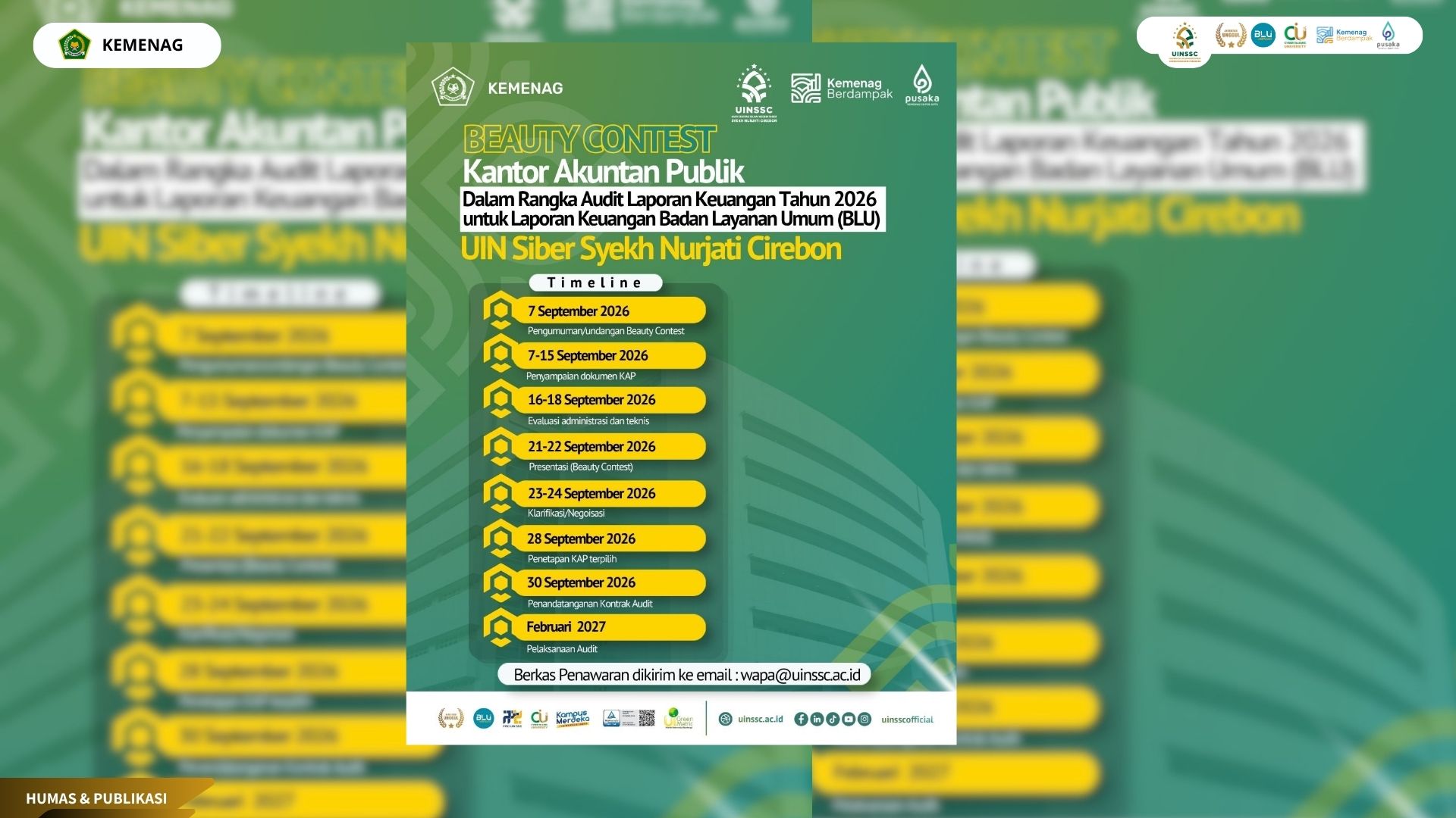 Seleksi Kantor Akuntan Publik (Beauty Contest) Audit Laporan Keuangan Tahun 2026