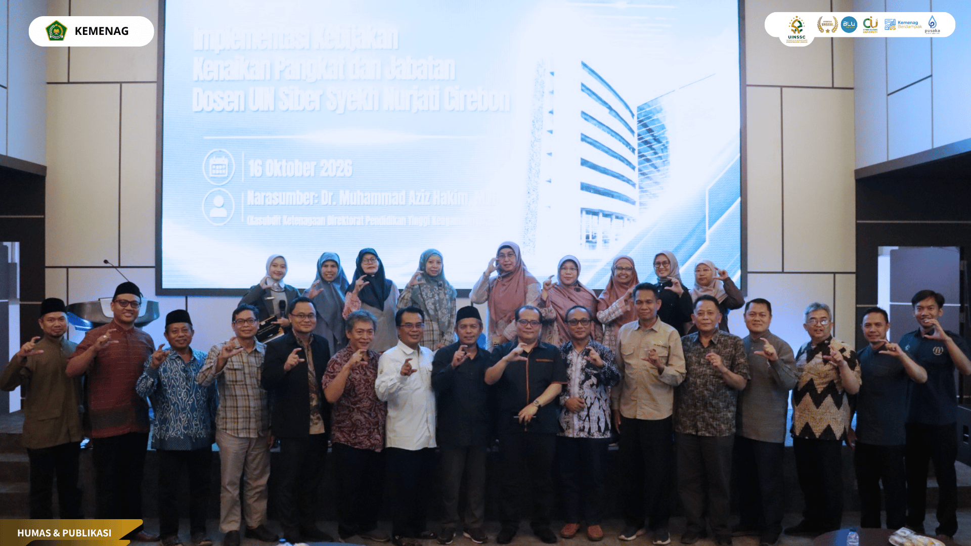 Dosen UIN Siber Cirebon mengikuti sosialisasi pengembangan karier dan jabatan akademik