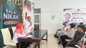 Edukasi pranikah di KUA Harjamukti untuk mendukung kesehatan dan kesiapan calon pengantin membangun keluarga.