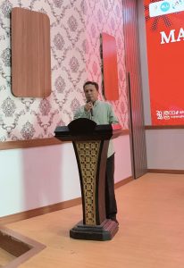 Ketua Program Studi Hukum Ekonomi Syariah UIN Siber Cirebon menyampaikan pesan sportivitas dan integritas kepada peserta Maction Summit 2026.