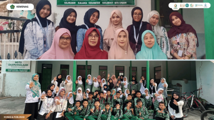 Mahasiswa BKI UIN Siber Cirebon memberikan layanan bimbingan klasikal tentang pencegahan bullying di MDTU Daarussalaam