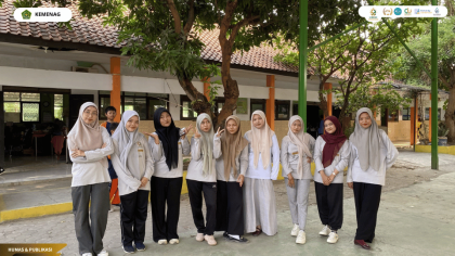 Mahasiswa PLP UIN Siber Cirebon Ikuti Senam di MTsN 1 Kota Cirebon