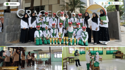 Mahasiswa PLP UIN Siber Cirebon mendampingi Tim PMR MI Salafiyah Kota Cirebon dalam EADP PMR PMI Kota Cirebon 2026.