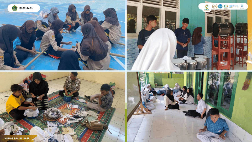 Mahasiswa PLP UIN Siber Cirebon mendampingi kegiatan ekstrakurikuler BTQ, PMR, PLH, Marching Band, dan Paskibra di SMPN 3 Palimanan.