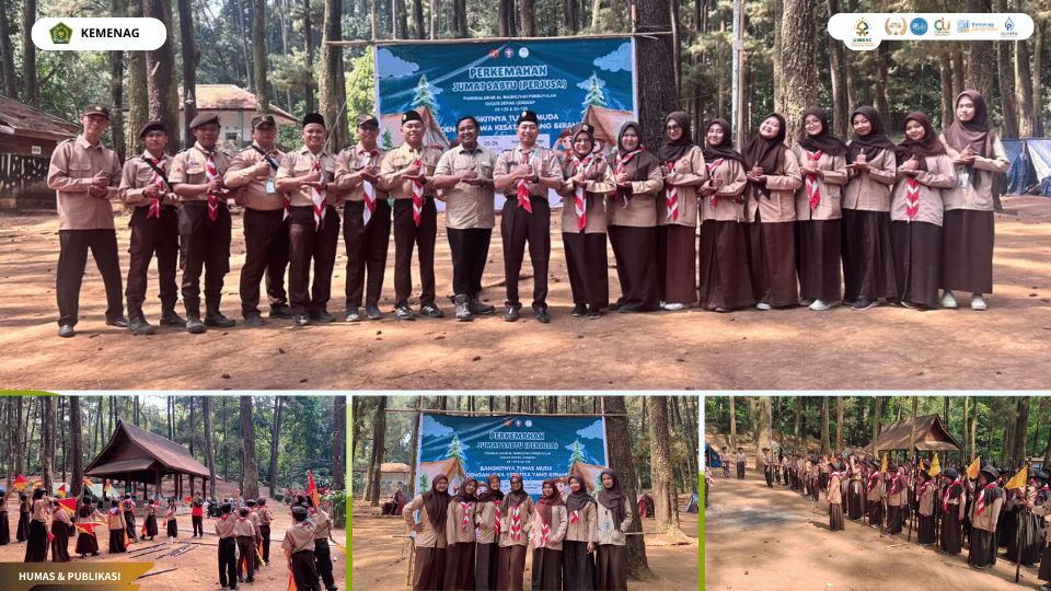 Mahasiswa PLP UIN Siber Cirebon mendampingi peserta didik dalam kegiatan Perjusa MI Al-Washliyah