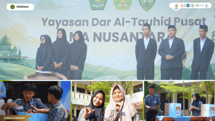 Mahasiswa PLP UIN Siber Cirebon mengikuti kegiatan pemilihan Ketua dan Wakil Ketua OSIS MA Nusantara Arjawinangun.