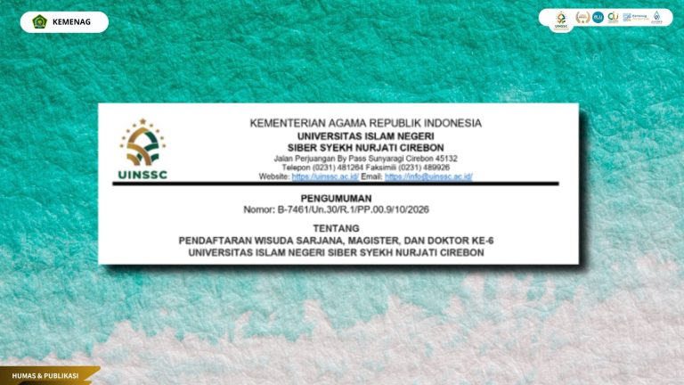 Pengumuman Pendaftaran Wisuda Sarjana, Magister, dan Doktor ke 6 Tahun 2026
