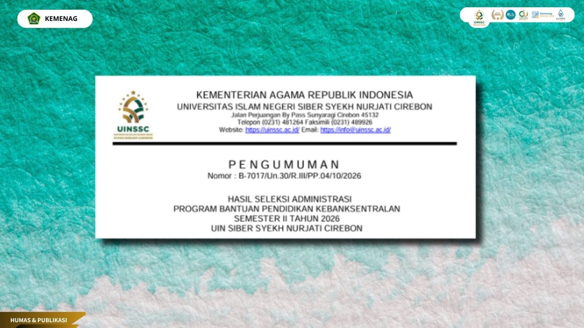 Pengumuman Hasil Seleksi Administrasi Program Bantuan Pendidikan Kebanksentralan Semester II Tahun 2026