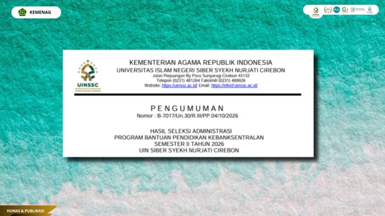 Pengumuman Hasil Seleksi Administrasi Program Bantuan Pendidikan Kebanksentralan Semester II Tahun 2026