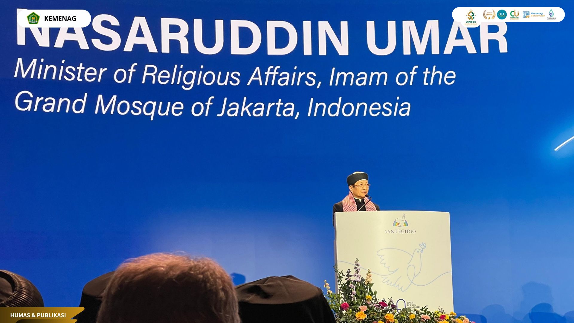 Pidato di Assisi, Gagasan Diplomasi Agama Menag Didukung Pemimpin Agama Dunia