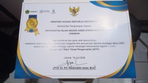 Kembali Raih Penghargaan Menteri Agama, UIN Siber Cirebon Perkuat Komitmen Tata Kelola Keuangan yang Akuntabel