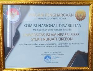 UIN Siber Cirebon Raih  Piagam Penghargaan KND atas Dukungan Pemenuhan Hak Penyandang Disabilitas