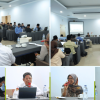 Workshop Telaah Substansi Modul UPT Ma’had Al-Jami’ah UIN Siber Cirebon bersama narasumber, tutor, LPM, dan PUSTIKOM di Grand Tryas Hotel.
